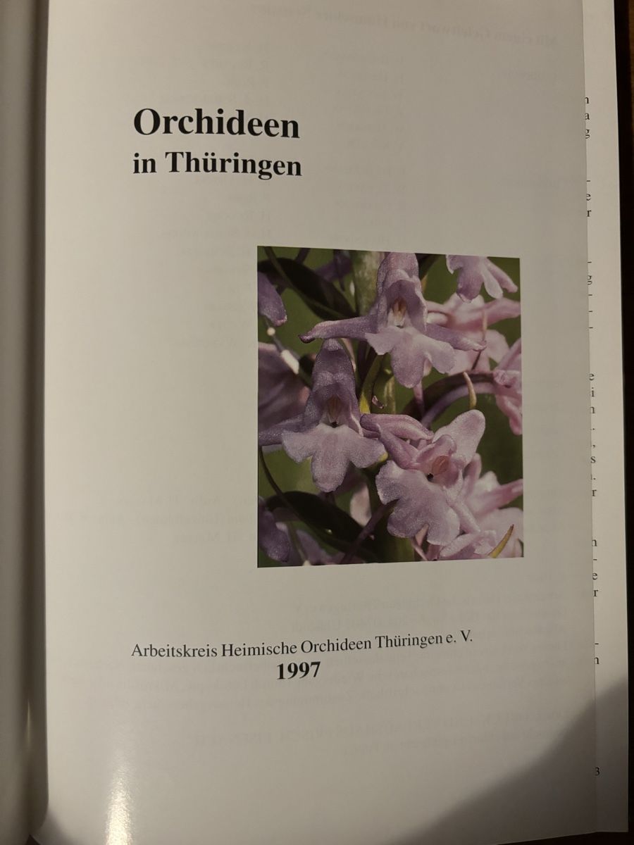 Bücher: Orchideen in Thüringen – Gebraucht aus Zürich von WWehrle 1