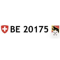 BE Kontrollschild/Autonummer