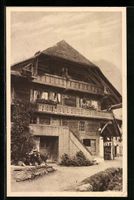 Wimmis, Schweizer Bauernhäuser im Sonne