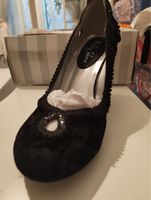 Schuhe Ruby Shoo Miley Schwarz Samt Grösse 37
