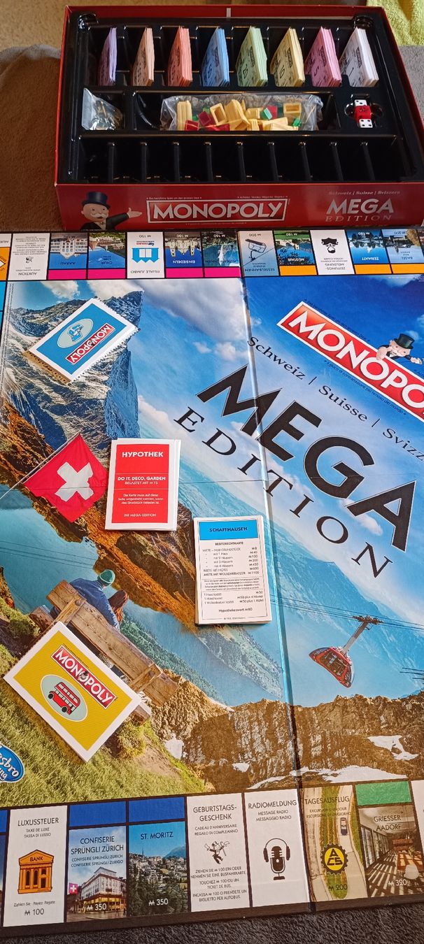 Hasbro Giochi: Monopoly Schweiz MEGA Edition Brettspiel – Usato da Arbon venduto da Gatto81 3