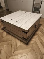 Couchtisch Holz weiss Truhe gebraucht