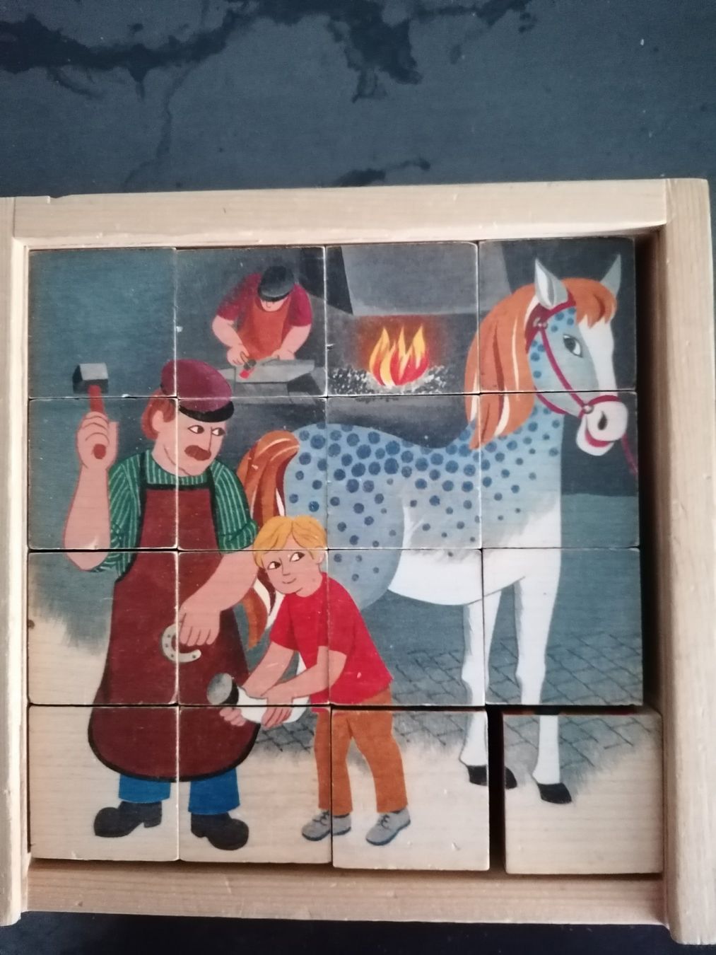 Puzzle: Puzzle Holz "Berufe", 6 "Klötzli"-Puzzle in einem – Usato da Rudolfstetten venduto da Bubu25 2