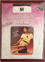 Vintage-Strumpfhose mit Tupfenmuster - Schwarz - L