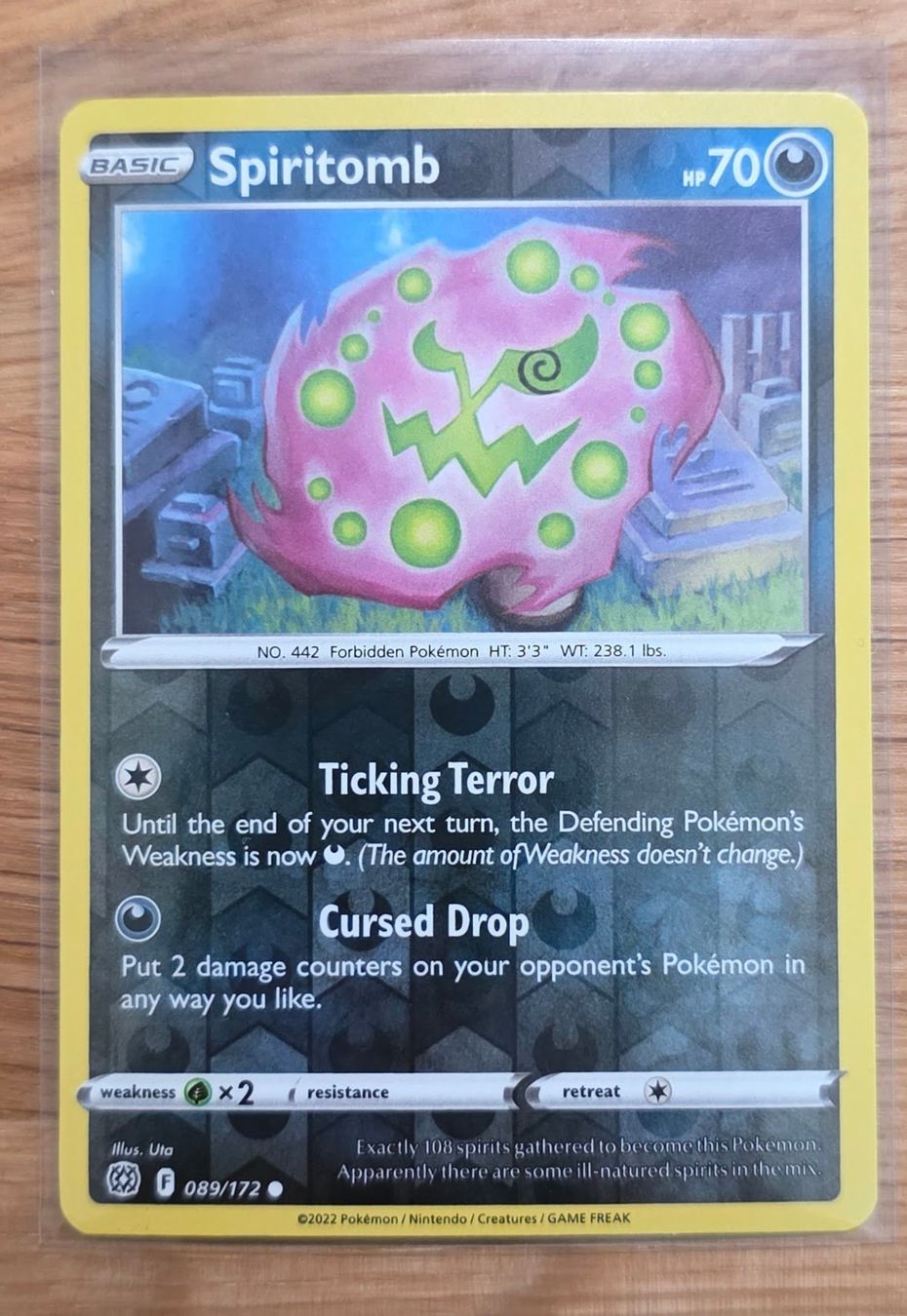 Pokémon Carte collezionabili: Spiritomb 089/172 – Nuovo (secondo la descrizione) da Arbon venduto da Twist05
