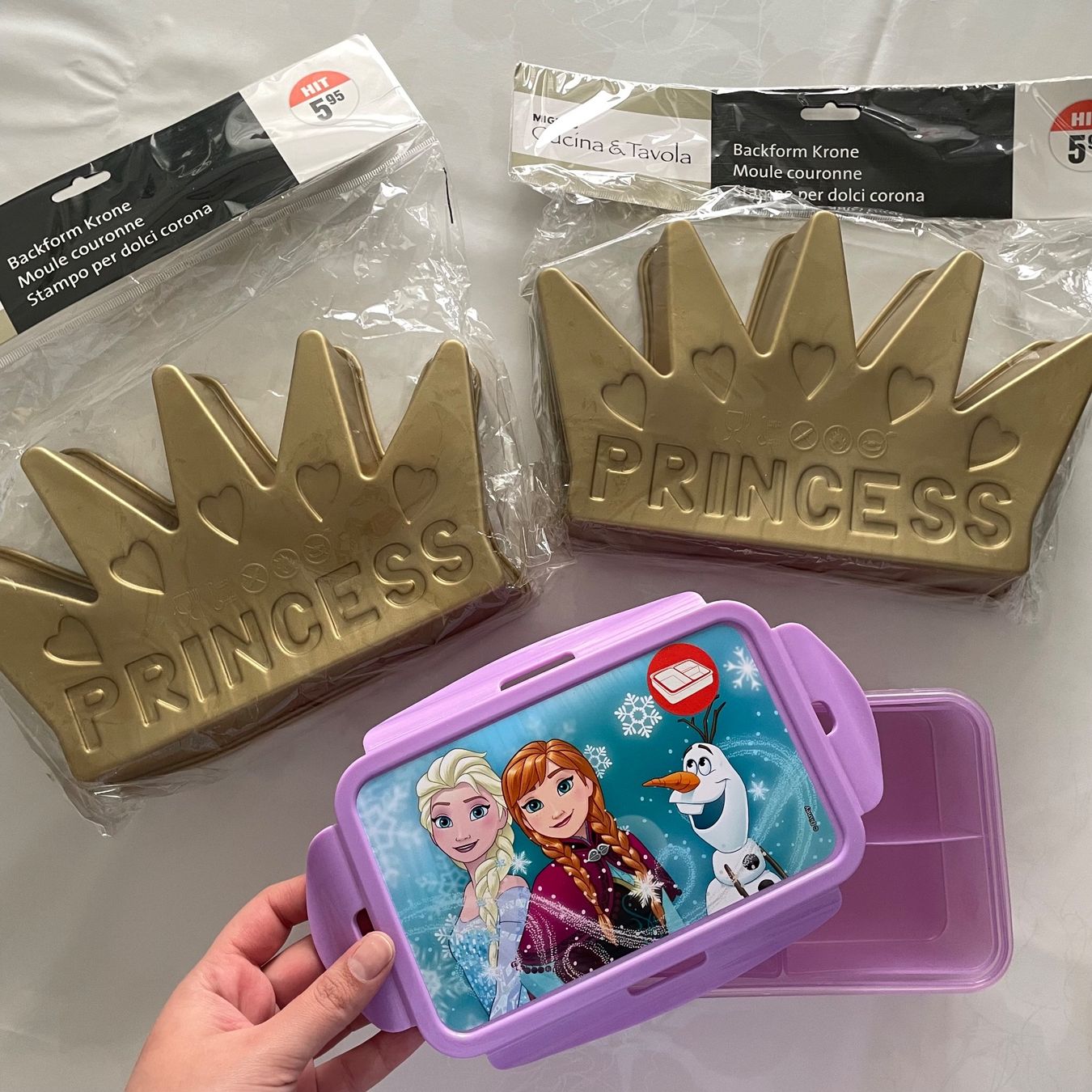 Migros Teglie da forno: NEU: Elsa Znüni Box & Princess Backform – Nuovo e nell'imballaggio originale da Bellach venduto da Dreamer2501 1