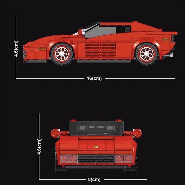 Mould King Kit di costruzioni: Mould King: Sportwagen Testarossa / 27012 – Nuovo e nell'imballaggio originale da Meisterschwanden venduto da Bigi1 2