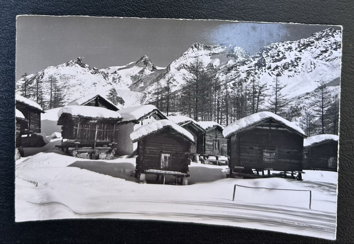 Ansichtskarten: Stadel in Saas Fee  – Gebraucht aus Horw von Tellbub