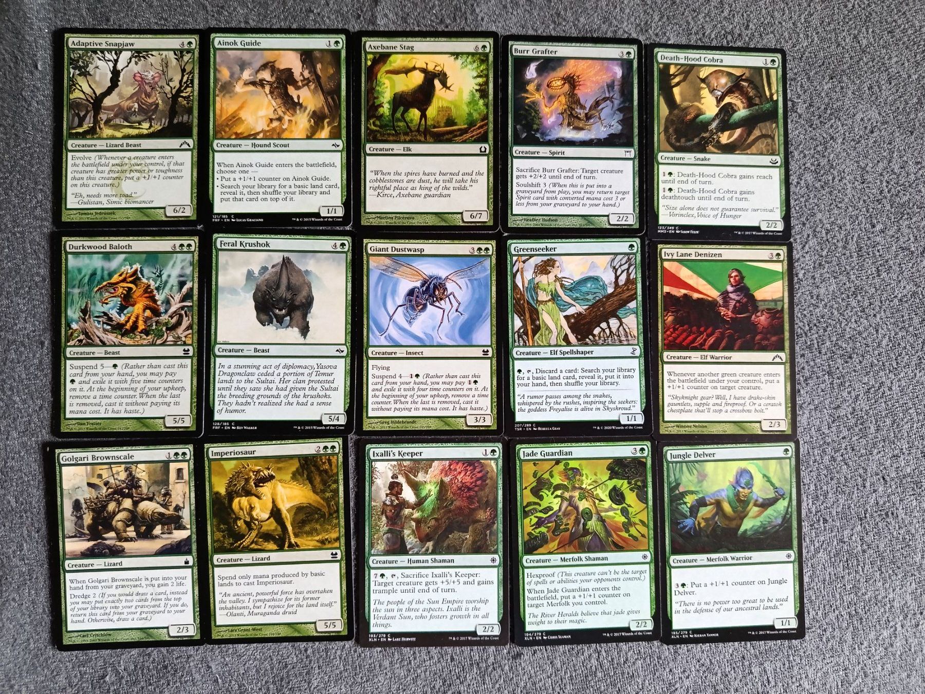 Magic The Gathering Carte collezionabili: 30 green MTG Magic the Gathering cards – Usato da Chaumont venduto da Ramonperez