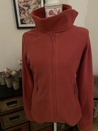 Fleece Jacke C&A hellrot Gr S