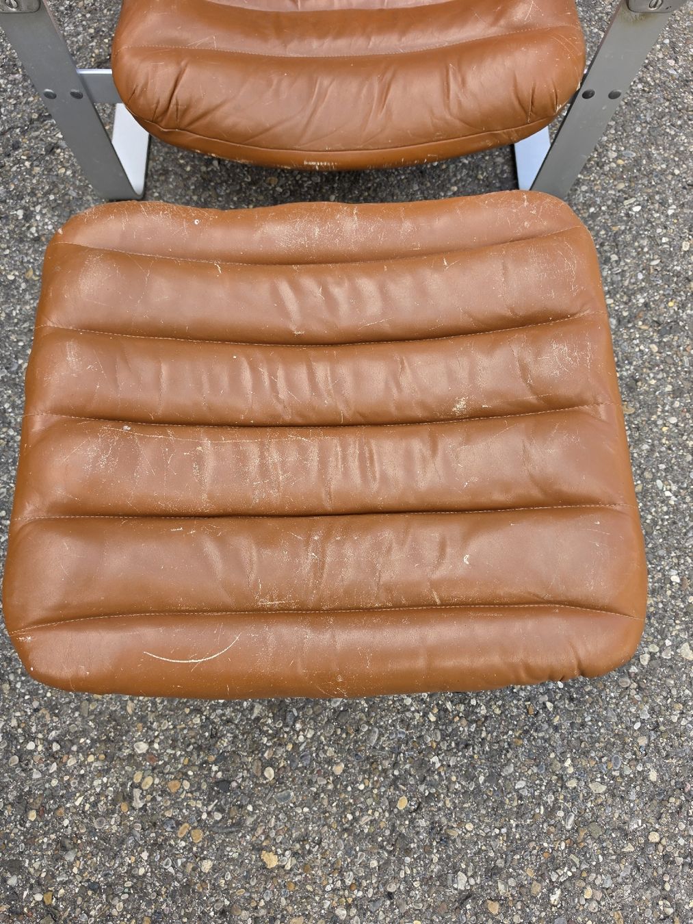 Sessel: Sessel mit Hocker braun Leder ASKO Export 74 gebraucht – Gebraucht aus Mettlen von elios0888 1