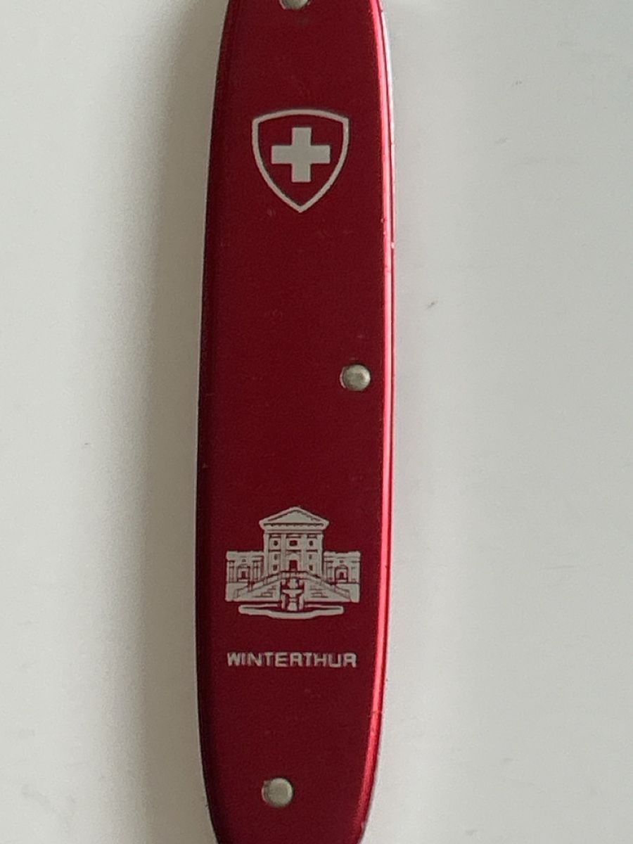 Coltelli tascabile: Schweizer Sackmesser rot, mit Winterthur Wappen,(I4) – Usato da Neuenhof venduto da bro_9zsg 1