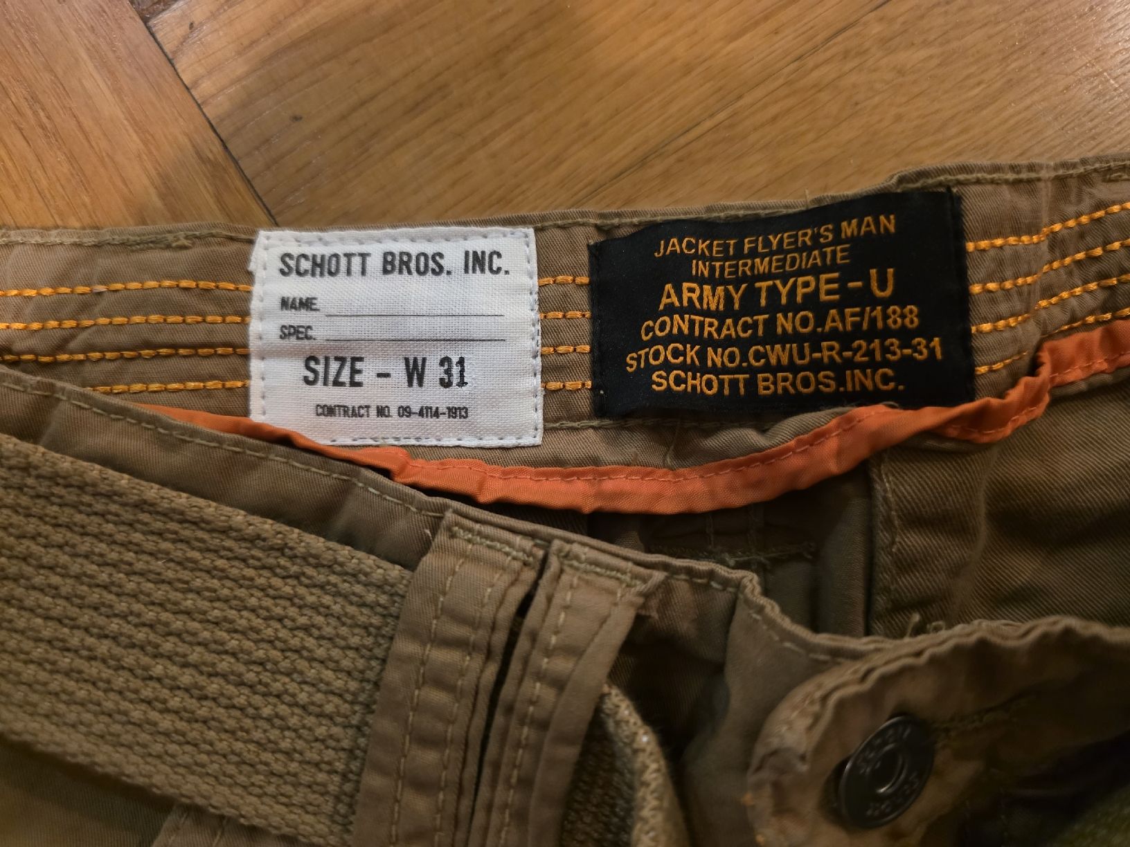 Schott Hosen: Schott short army type-u W31 – Neu und originalverpackt aus Lausanne von reinold 4