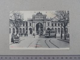 Zürich, Hauptbahnhof, Tram, 1908 (Mängel)
