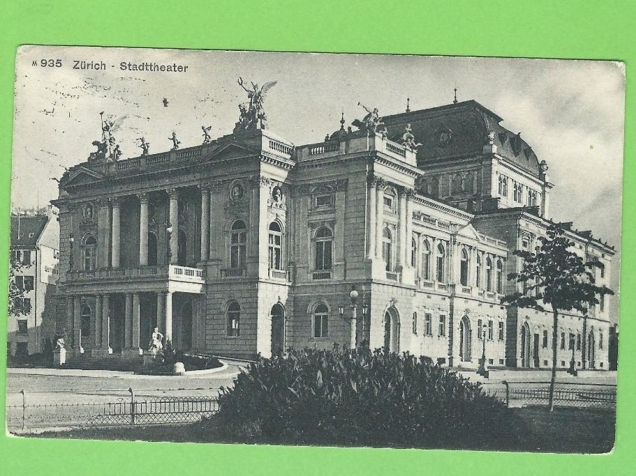 Ansichtskarten: Zürich Stadttheater – Gebraucht aus Zürich von t24_de