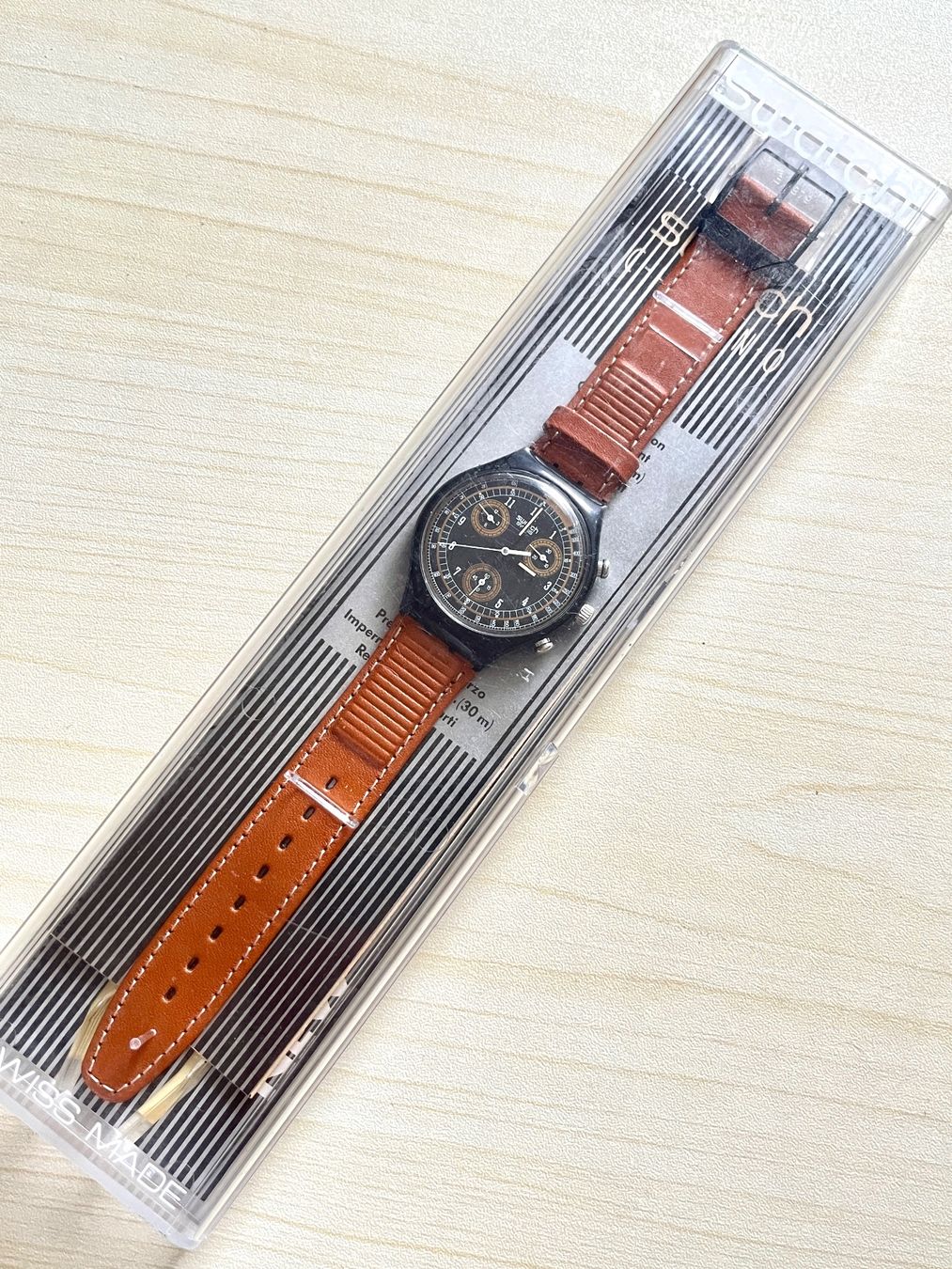 Swatch Orologi: Swatch Chronograph Classic Brown – Usato da Grenchen venduto da chththl 1