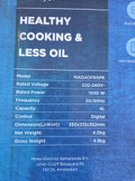 Midea Heissluftfritteuse, 4 Liter Fassungsverm...