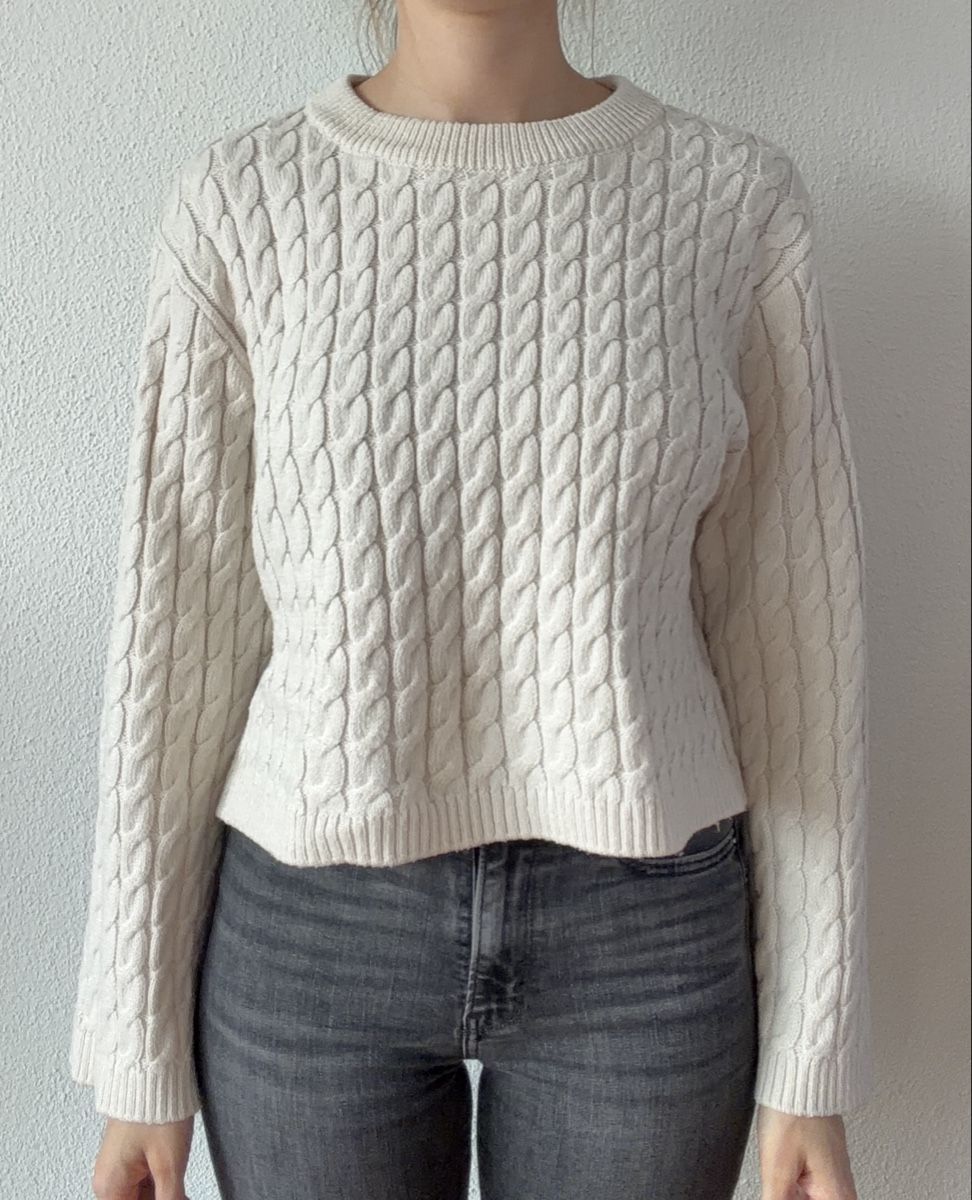 H&M Maglioni & Felpe: Pullover weiss/beige H&M – Usato da Meiringen venduto da marinaz123