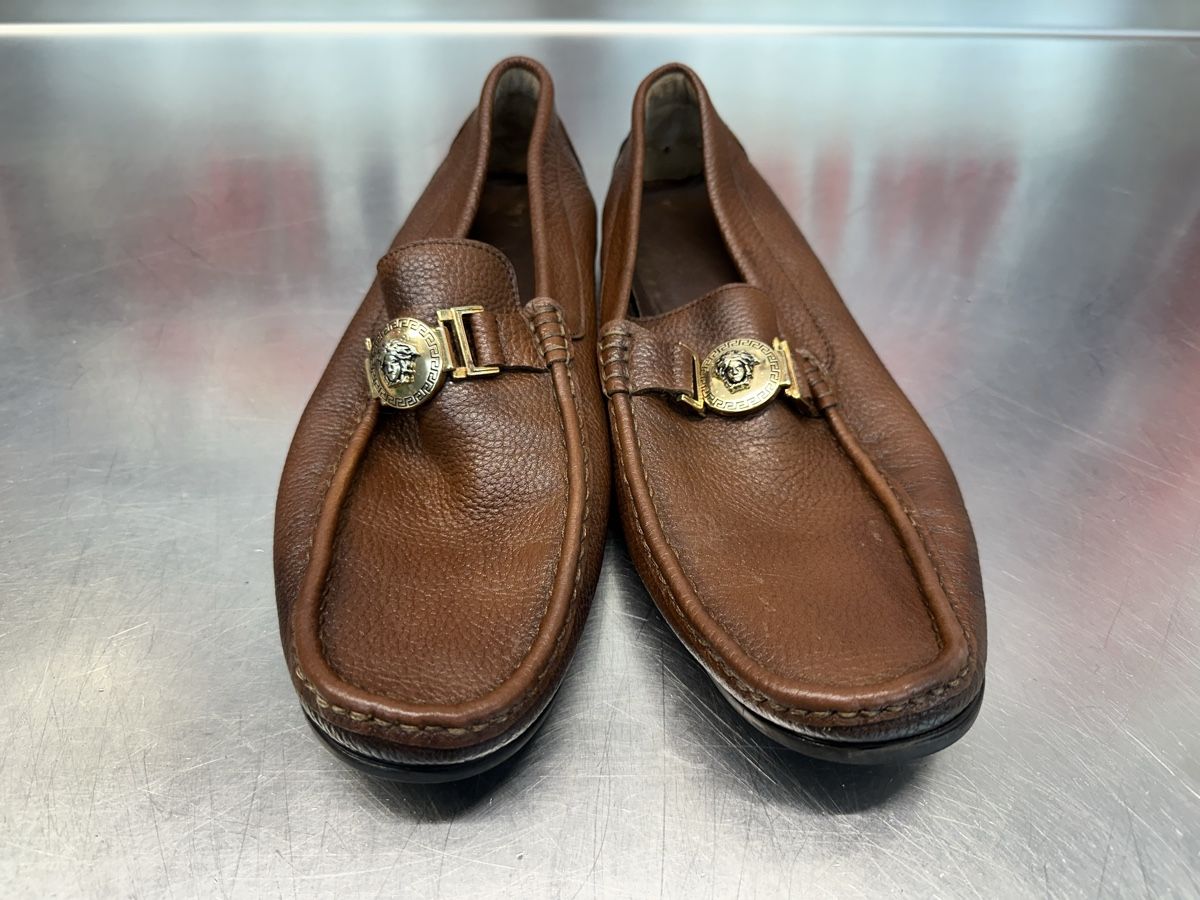 Versace Scarpe da uomo: Versace Lederschuhe  – Usato da Schwende venduto da weesli 1