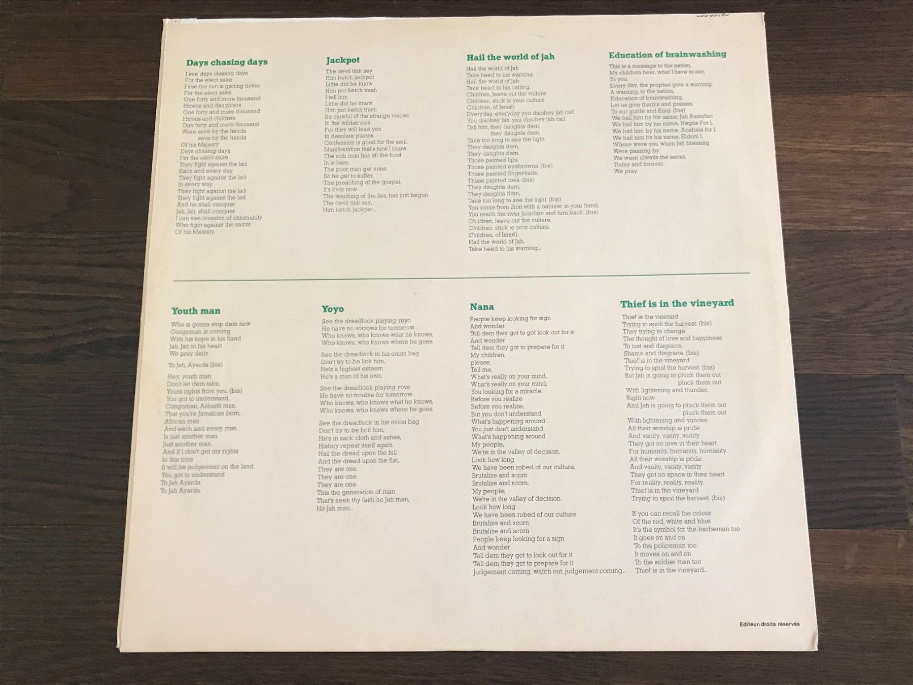Dischi in vinile: CONGO - Congo Ashanti - Roots Reggae – Usato da Buchs AG venduto da Archie 3