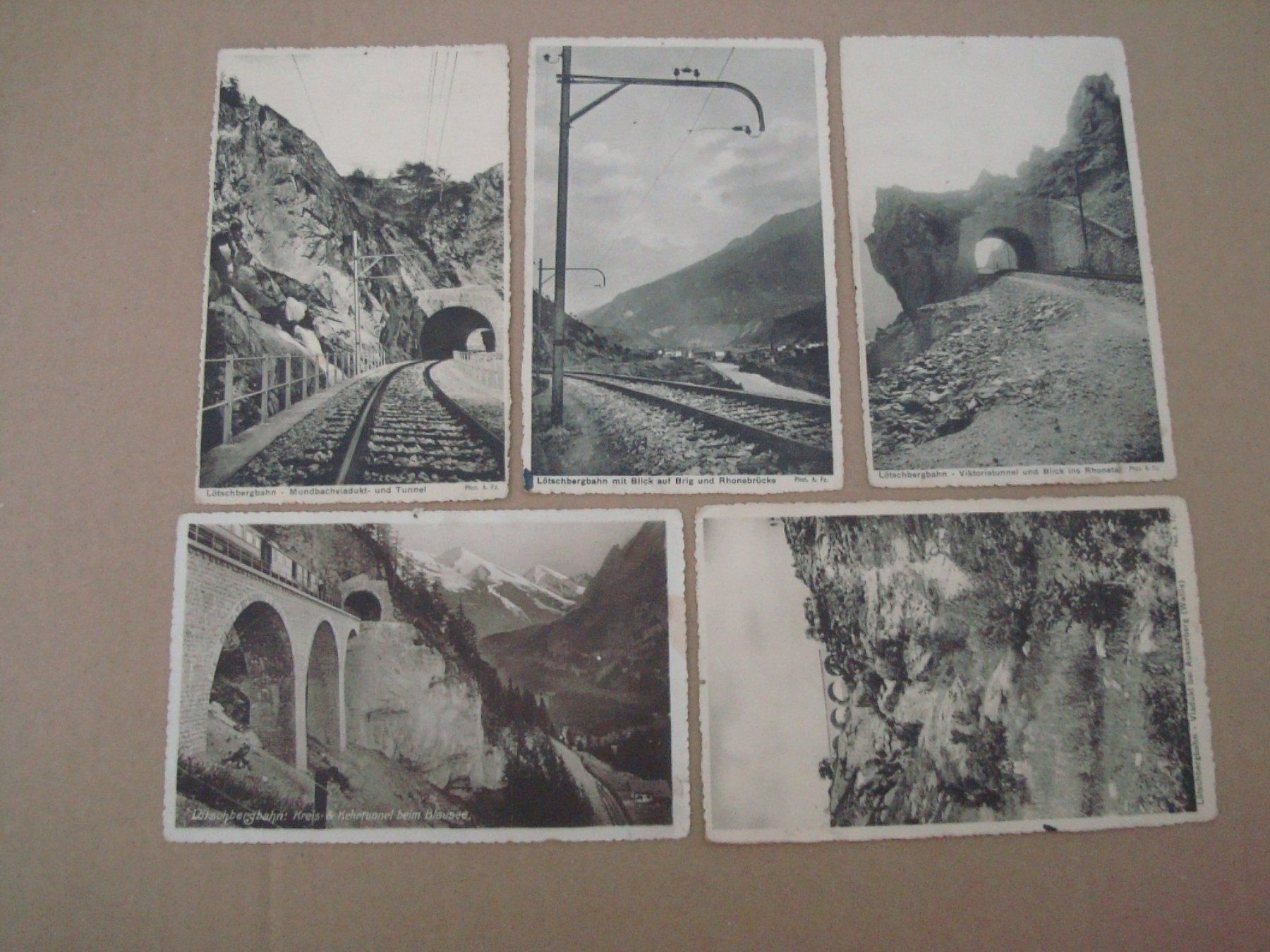 Cartes postales: 5 AK Lötschbergbahn - BLS - Eisenbahn – D'occasion à Neuenegg par flohcante