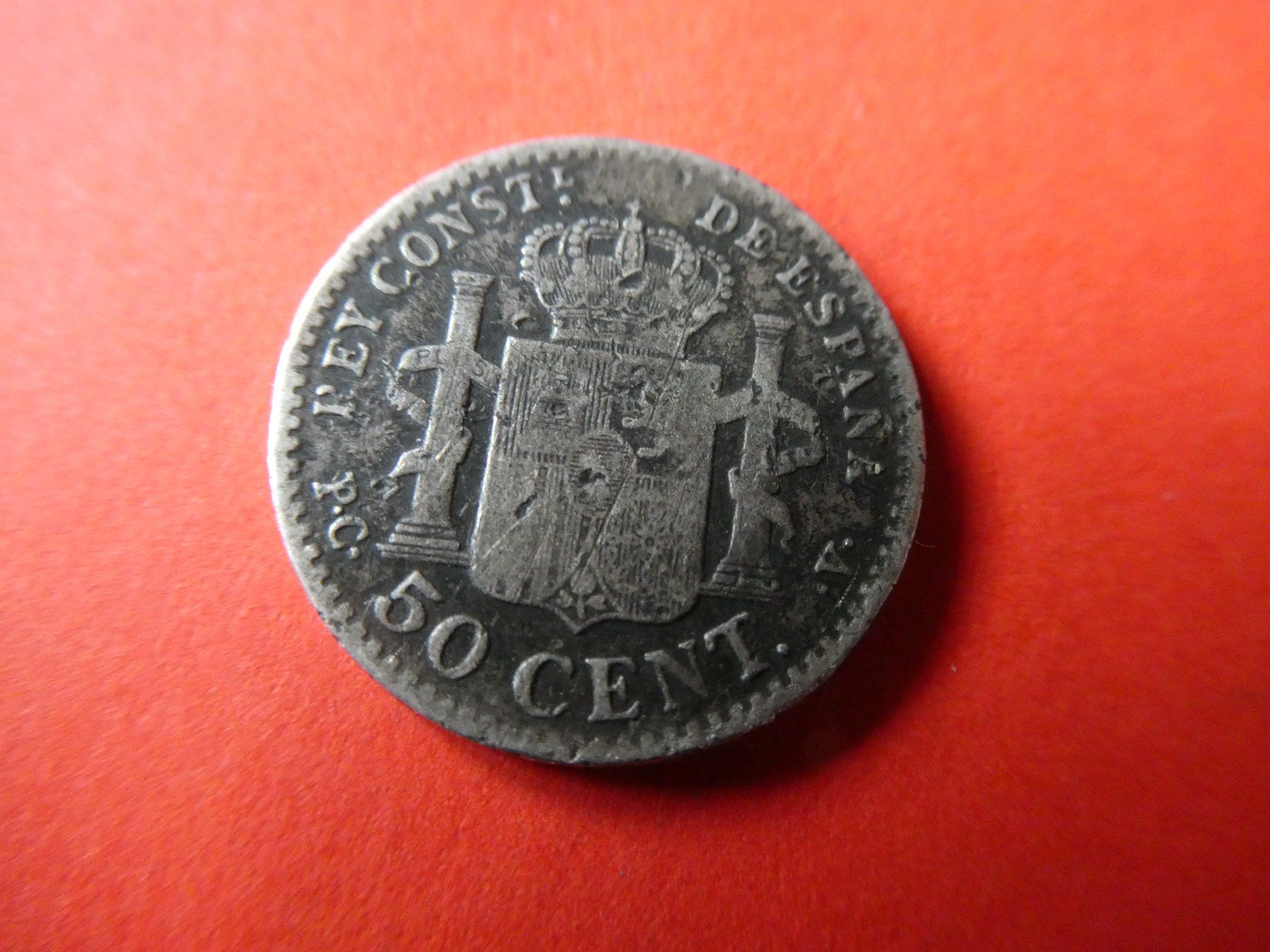 Toutes les monnaies: Spanien 1904, 50 Centimos  - Silber – D'occasion à Hinterforst par rohusri 1