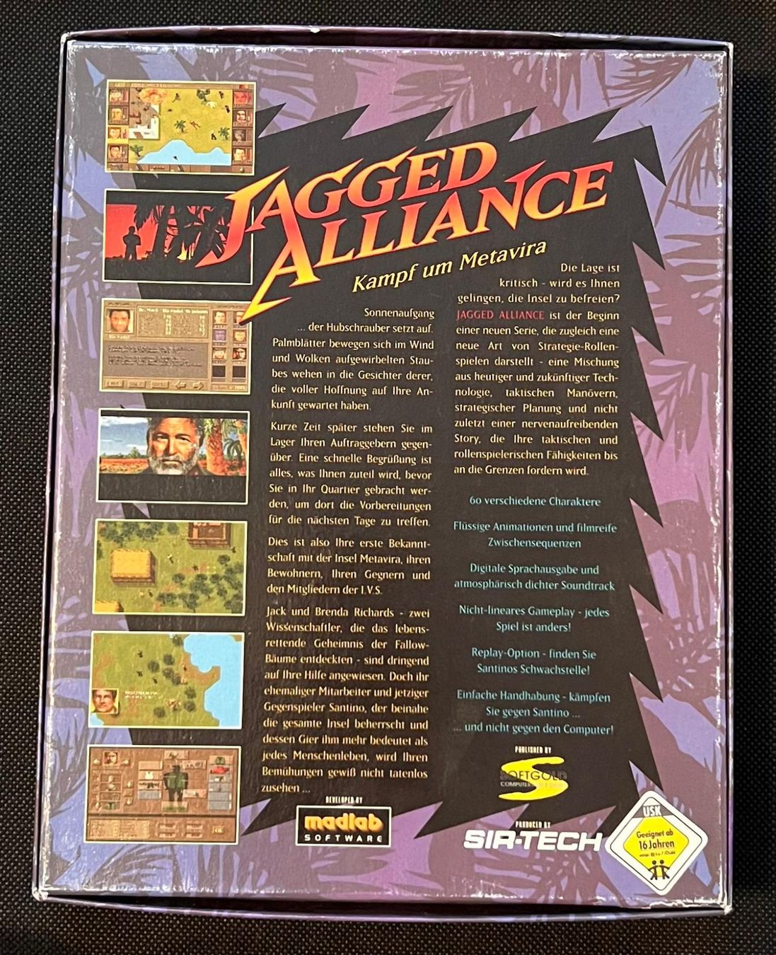 Giochi: PC Big Box Jagged Alliance Deutsche Version – Usato da Schachen LU venduto da retrogamer 1