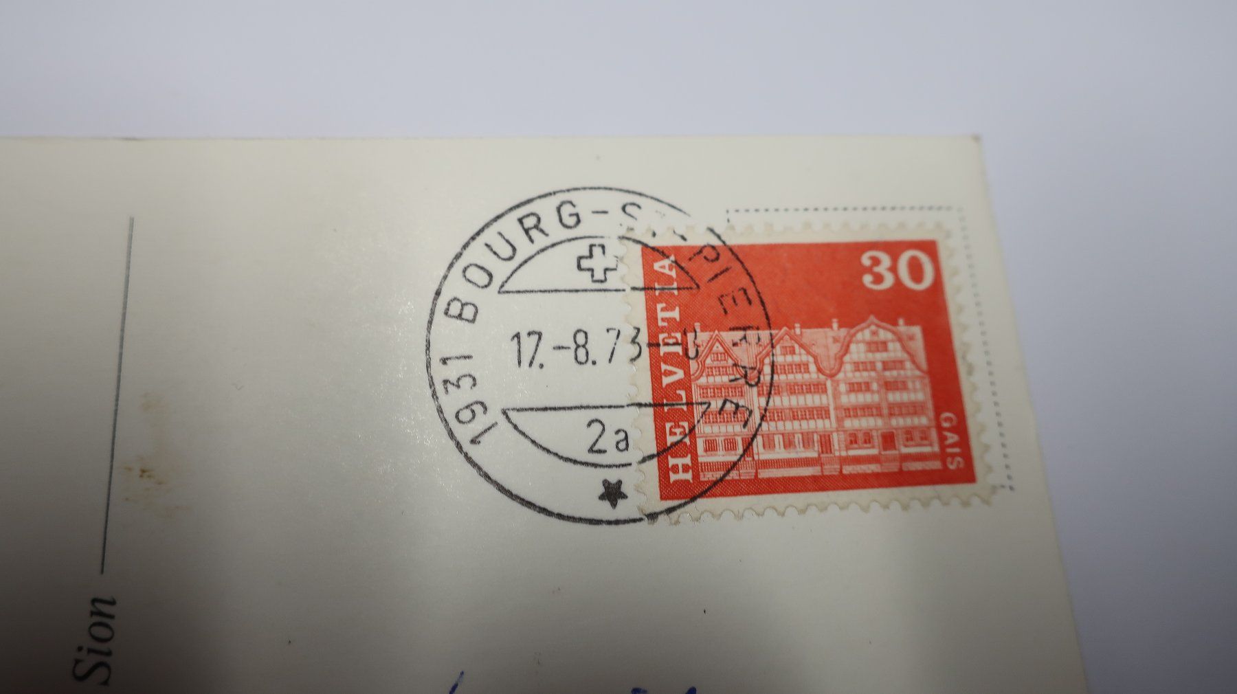 Ansichtskarten: Bourg-St-Pierre Valais Mont Vélan  1973 – Gebraucht aus Cormoret von Pascalll2001 6