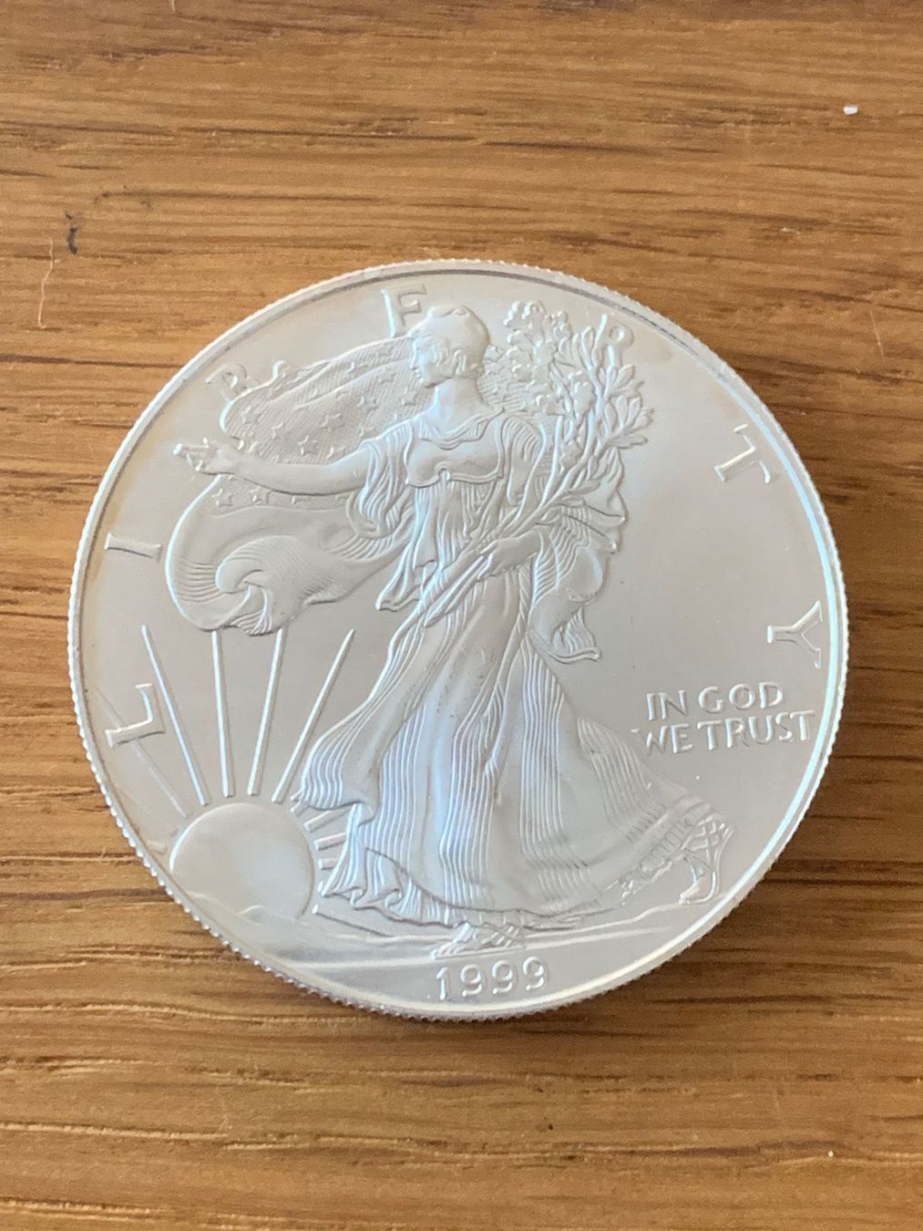 Tutti le monete: Silver Eagle 1999, 1 Unze Silber USA – Nuovo (secondo la descrizione) da Homberg b. Thun venduto da Treeart-1 1