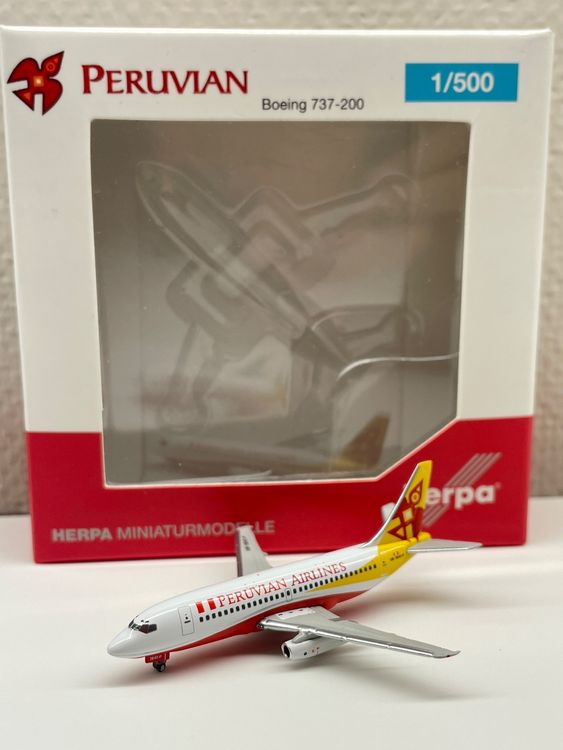 Herpa Wings 1/500 Maquette D'avion Carribean Airlines B737-800 - Avion De Collection Tout Métal 9K-KIN