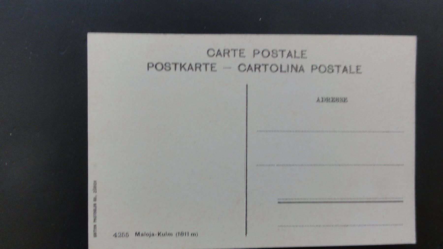 Ansichtskarten: Antike Postkarte Maloja-Kulm – Neu (gemäss Beschreibung) aus Abtwil SG von mutts1 1