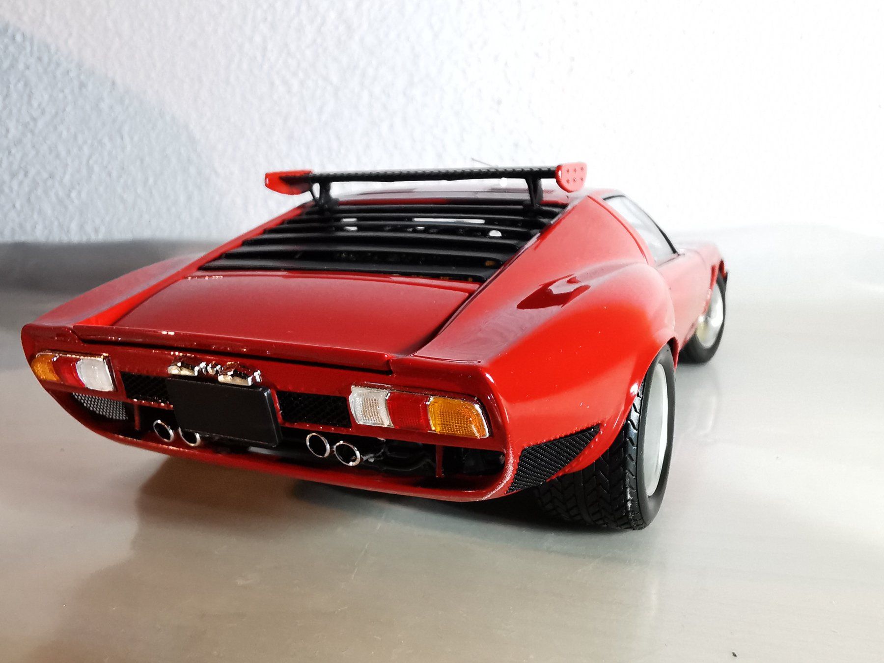 Miniature Lamborghini Miura Rouge ANSON 1/18 - Voiture De Collection - Sans Boîte