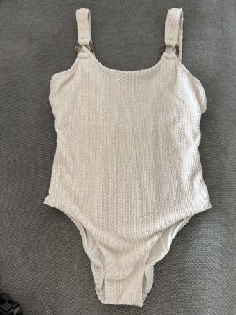 Badeanzug Damen Cremeweiss Grösse S/M Texturiert neuwertig