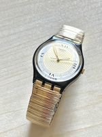 Vintage Swatch Uhr Classic, gold-silber, 1993, ein Muss f...
