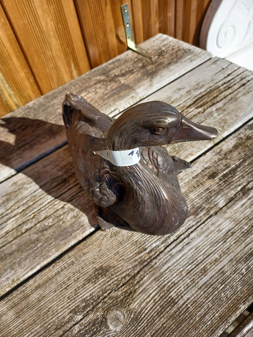 Statuette: Ente aus Bronze – Difettoso da Wangen a.Aare venduto da Schneckenparadies 1