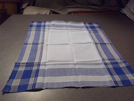Taschentuch blau/graue Streifen