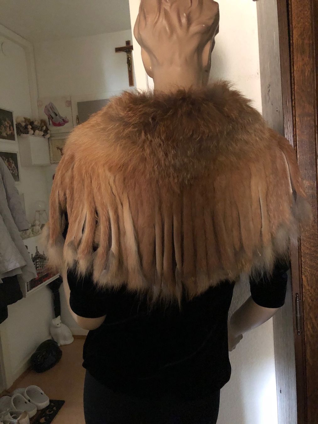 Altro in Moda donna: Poncho Cape Pelz Rotfuchs – Nuovo (secondo la descrizione) da Basel venduto da Ivana_4 2