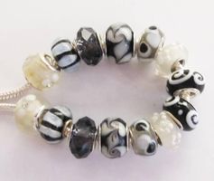Set mit 14 Stk. Beads, Glasperlen