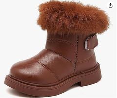 Bottes Chaussures Neige Bébé Fille Souple antidérap Fourrure