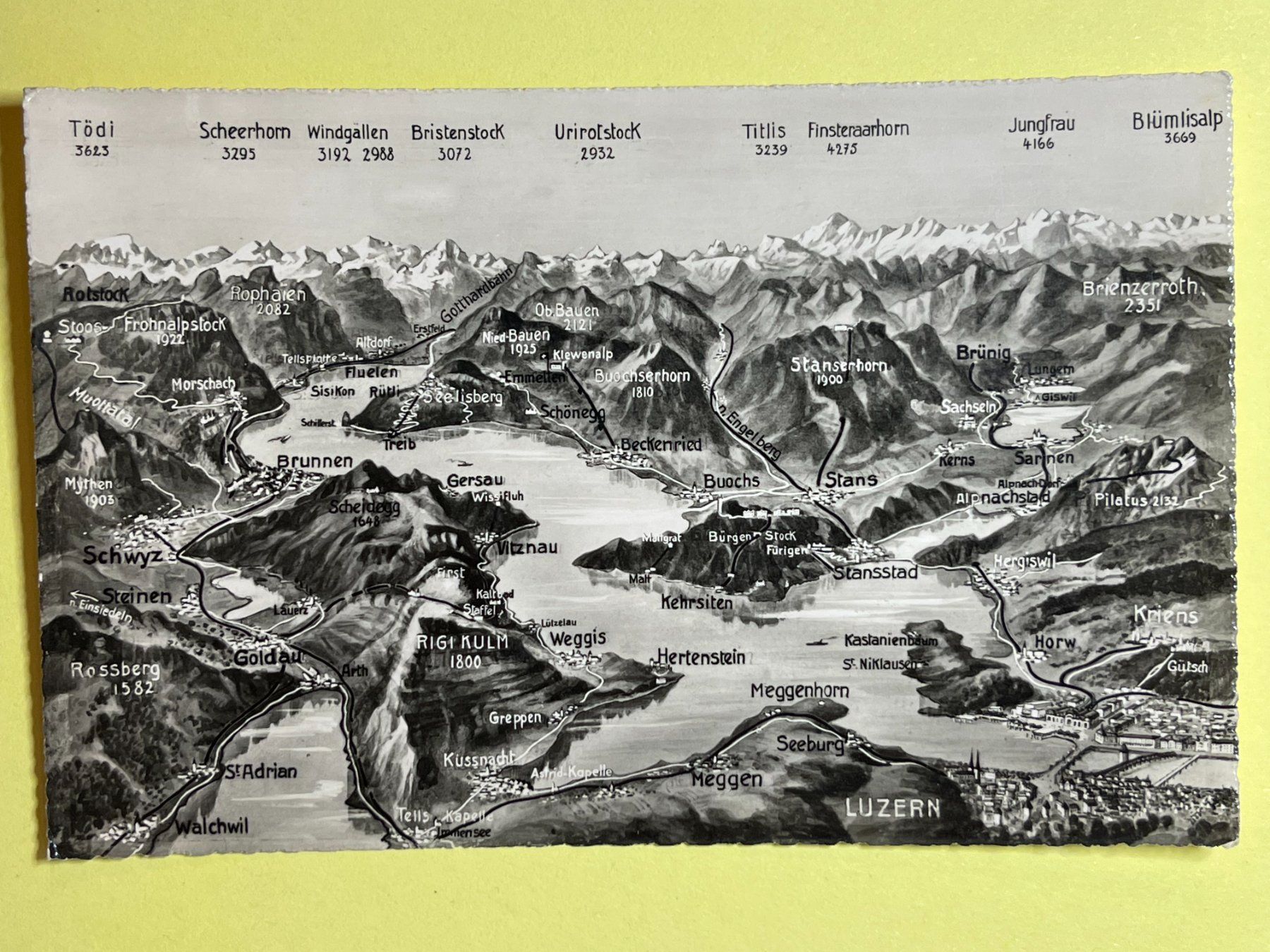Cartoline postali: Luzern - Vierwaldstättersee – Usato da Steg VS venduto da _vinci_
