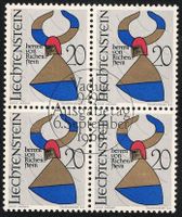 Wappen Baron von Richenstein 4er Block - Liechtenstein 1966