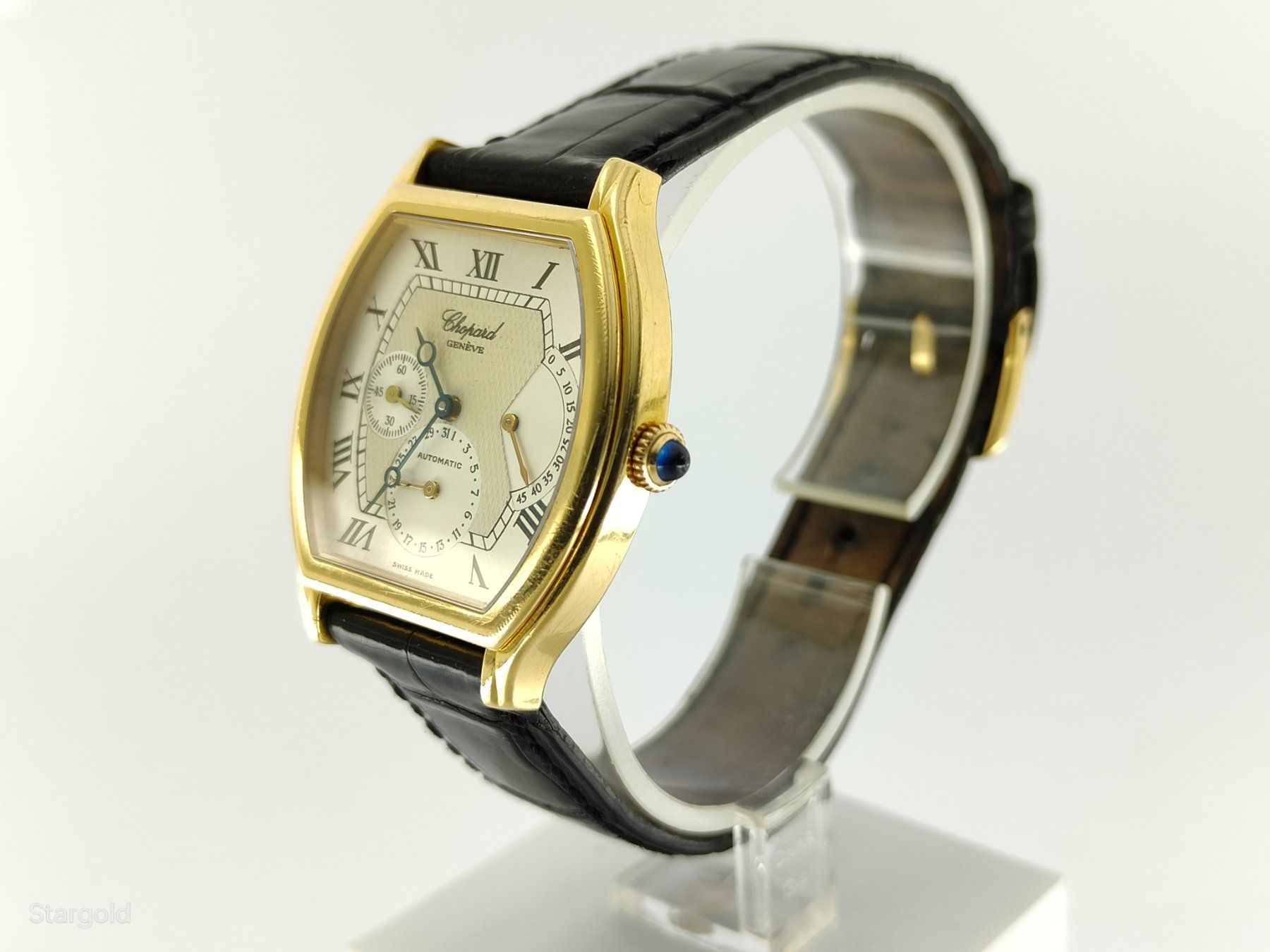 Chopard Uhren: Chopard Power Reserve Tonneau - 18K Gold – Gebraucht aus Zürich von Stargold-Uhren 1