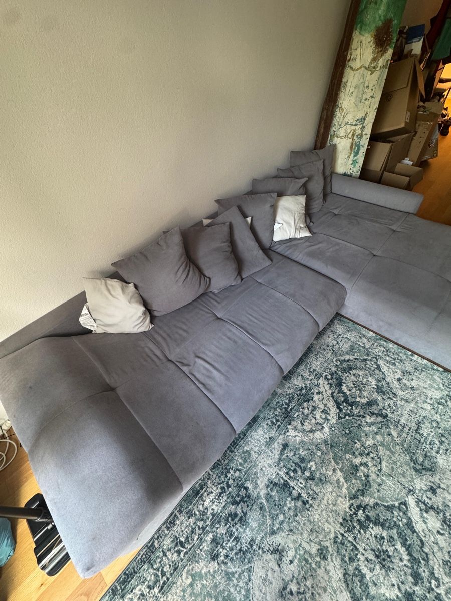Divani: Grosses, graues Ecksofa zu verkaufen – Usato da Ebikon venduto da lucien_jr