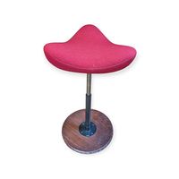 Sattelhocker / Barhocker höhenverstellbar  Dunkelrot