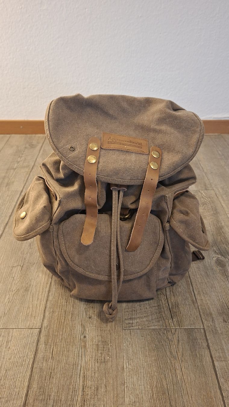 Rucksäcke: Appenzeller Canvas Rucksack – Gebraucht aus Zürich von Sztan