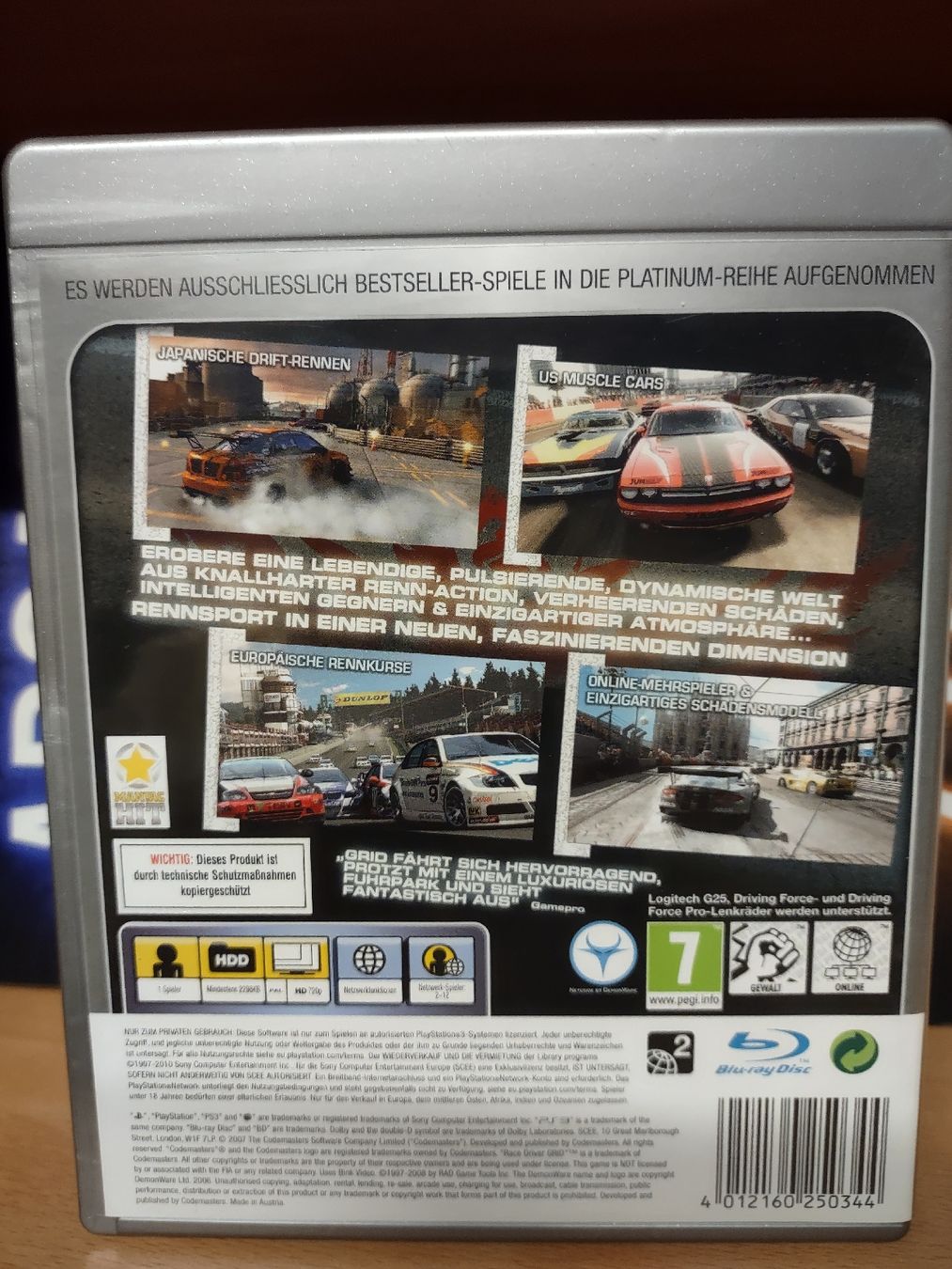 Sony Giochi: Racedriver Grid Platinum PS3 - Jeu de course excellente  – Usato da fribourg venduto da GameSpot 1