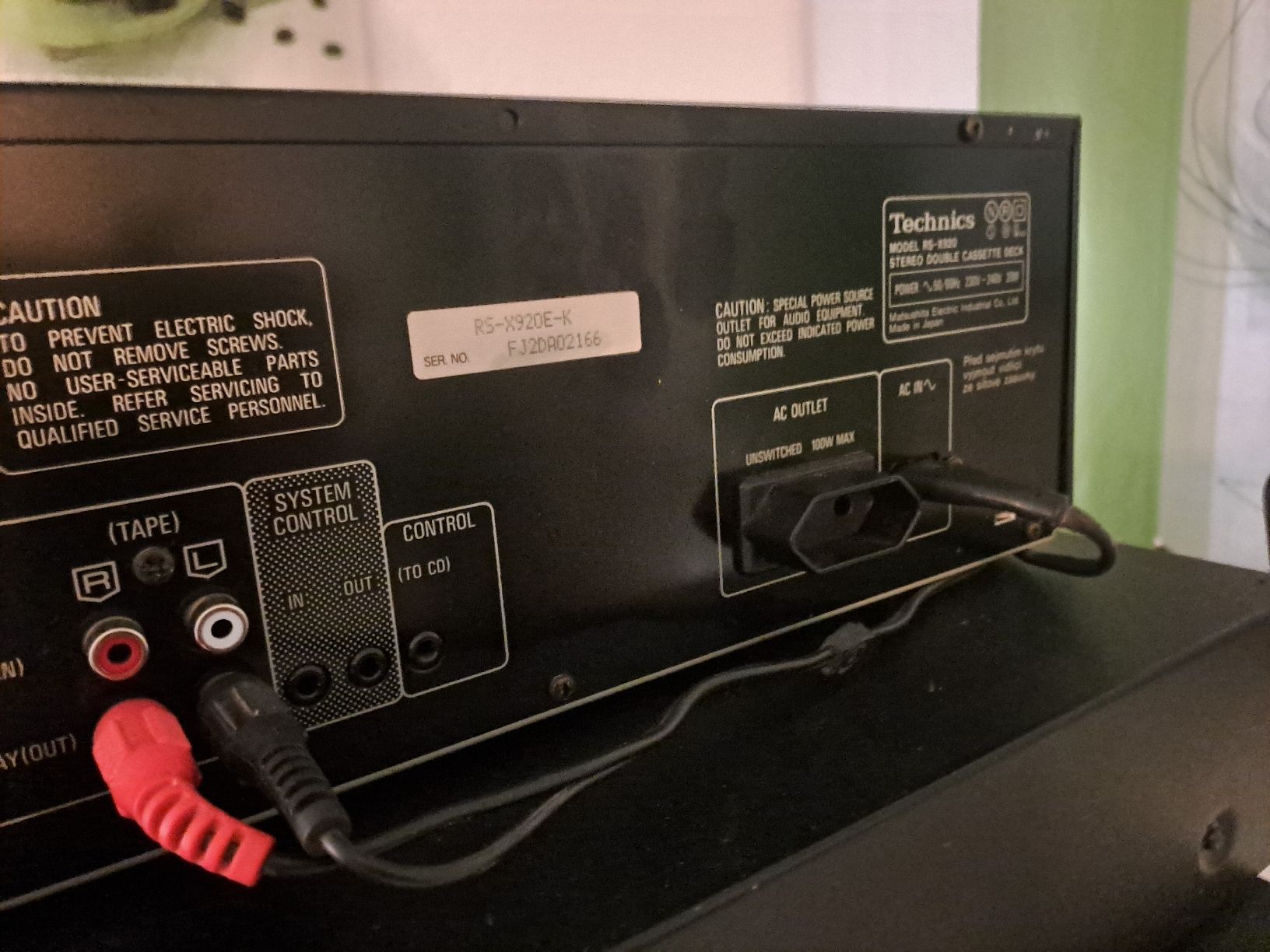 Technics Aufnahmegeräte: Technics Stereo Double Cassette Deck RS-X920 – Gebraucht aus Uetendorf von Essiggurken 3