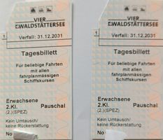 Tageskarten Vierwaldstättersee Schiff
