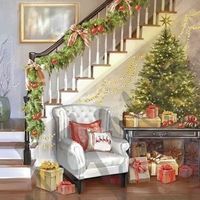 Serviette christmas interior (1548) 2Stk.