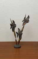 Vintage Kupfer Fisch Skulptur maritime 50er 60er Deko Fische